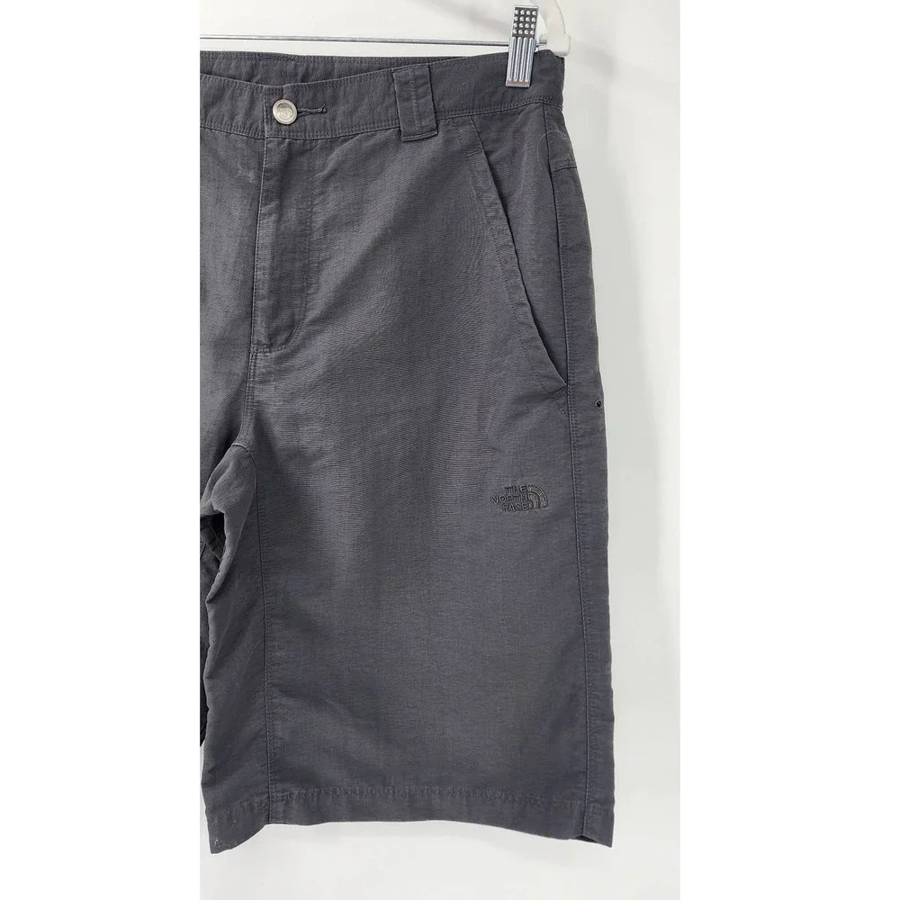 Men's The North Face Green Grey Outdoor Shorts‎ Size 34
